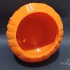 Pomarańczowa dynia halloweenowa z druku 3D o wysokości 24 cm, z wyciętą twarzą i podświetleniem od środka
